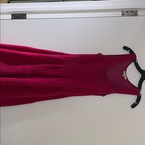 Pink Sandro knit dress.